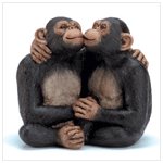Kissing Monkey Couple