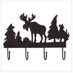Rusted Metal "Moose" Coat Hanger