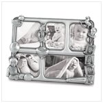 Pewter Baby Collage Frame