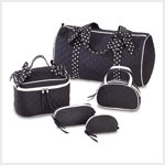 Polka Dot Travel Bag Set