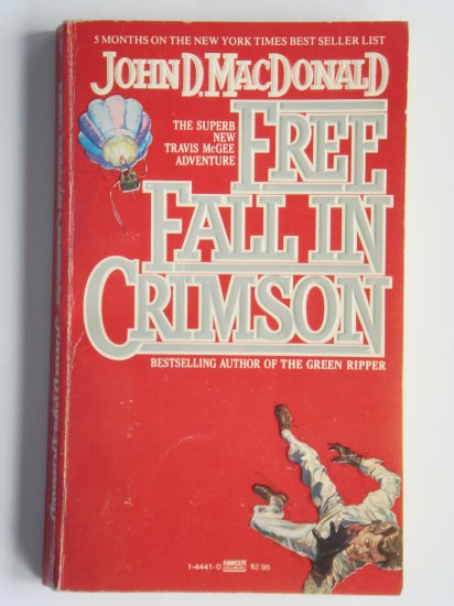 Free Fall In Crimson by John D. MacDonald a Travis McGee murder mystery novel