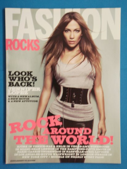Fashion Allure Magazine August 2007 Issue Supplement with Jennifer Lopez on cover