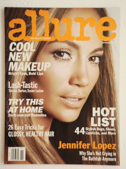 Allure Magazine November 2007 Issue with Jennifer Lopez on cover