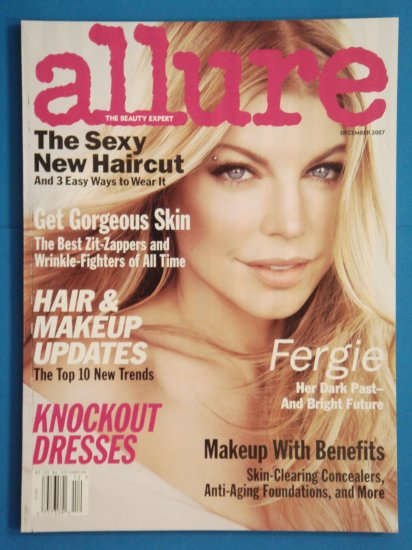Allure Magazine December 2007 Issue with Fergie on the cover