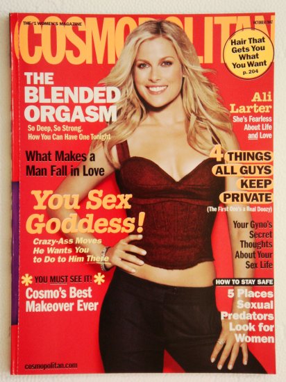 Cosmopolitan Magazine October 2007 Issue Vol. 243 No. 4 with Ali Larter on the cover