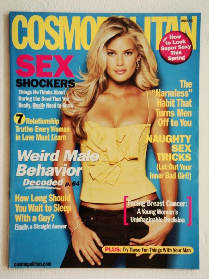 Cosmopolitan Magazine March 2007 Issue Vol. 242 No. 3 with Tori Praver on the cover