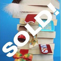 Turquoise Blue Organza Satin Ribbon Bookmark with Ribbon Edges