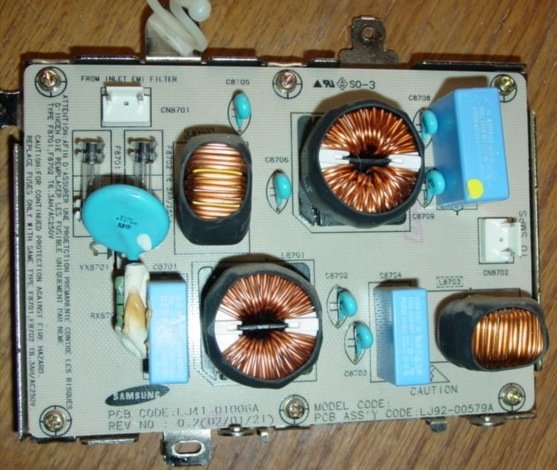 SVA HD4208TIII-PDP / HD4208TIII - Power Filter Board / LJ41-01006A - LJ92-00579A