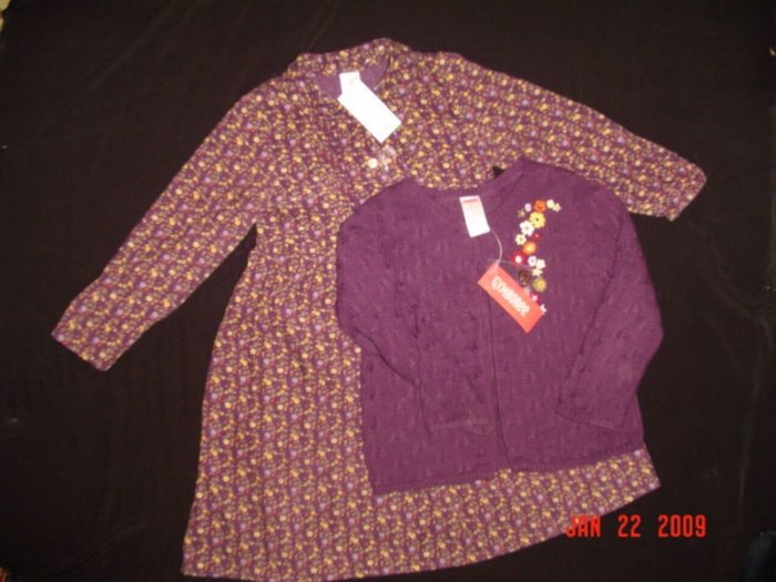 NWT~GYMBOREE~AUTUMN HIGHLAND~CORDUROY~DRESS 6~SWEATER 5