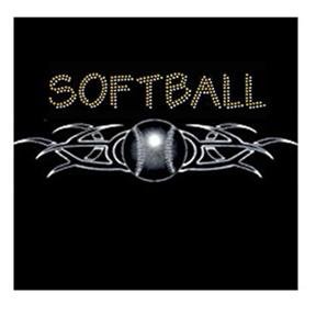 Tribal Softball Rhinestone and Glitter