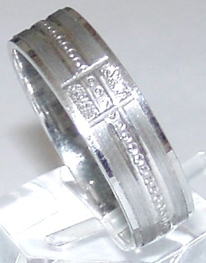 18kgp Band Ring # 4 Free Shipping
