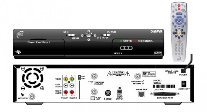 DISH NETWORK 510 DVR PVR RECEIVER W/REMOTE NEW