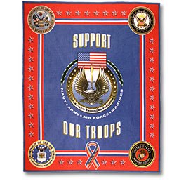 Support Our Troops Military Panel