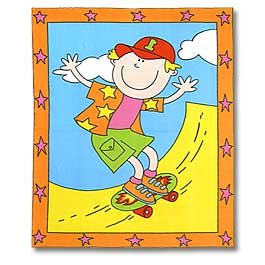 Skateboarder Panel