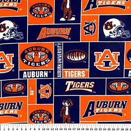 Auburn University Tigers Allover 36x60