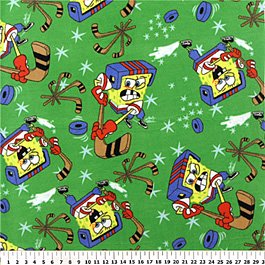Spongebob Green Hockey 36x60