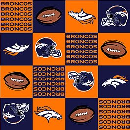 NFL Denver Broncos Orange Football 36x60