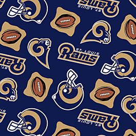 NFL St. Louis Rams Blue Football 36x60
