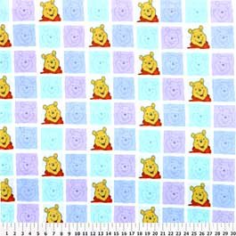 Pooh Blocks on Multi Color 72x60