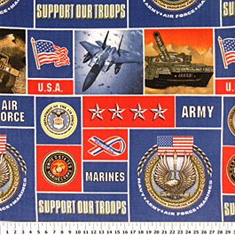 Support Our Troops Allover 36x60