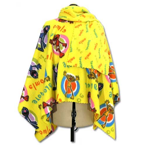 Grover & Elmo Poncho & Scarf