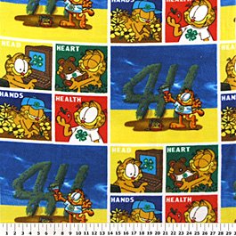 4H Club Garfield Allover 36x60