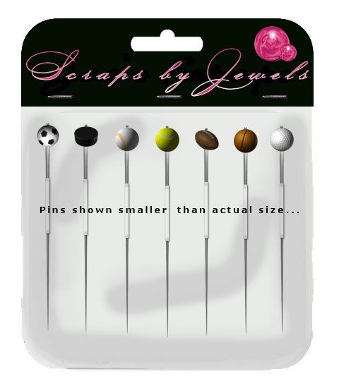 Sports Themed Stick Pins