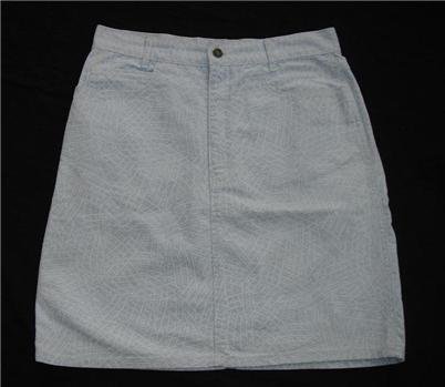 Vintage Calvin Splatter Paint Denim Skirt Sz 13 Large