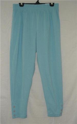 New NWT JK Light Blue Stretch Capri Cropped Pants sz 18 20