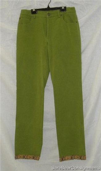 New Erie Green Embellished Jeans 8 Tall 8L Long Stretch