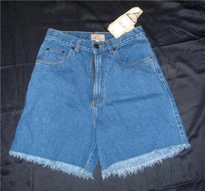 NWT Christina Blue Fray Denim Cut Off Shorts 9 10 $22