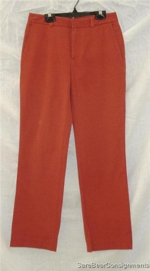 Banana Republic Rust Stretch Pants Sz 2R 2 Regular