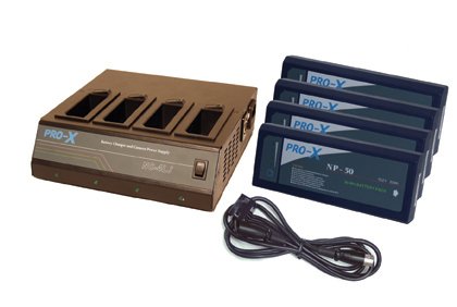 Switronix SX-NP3 - 1 NC-4LJ NP Charger, 4 NP-50 NiMH batteries
