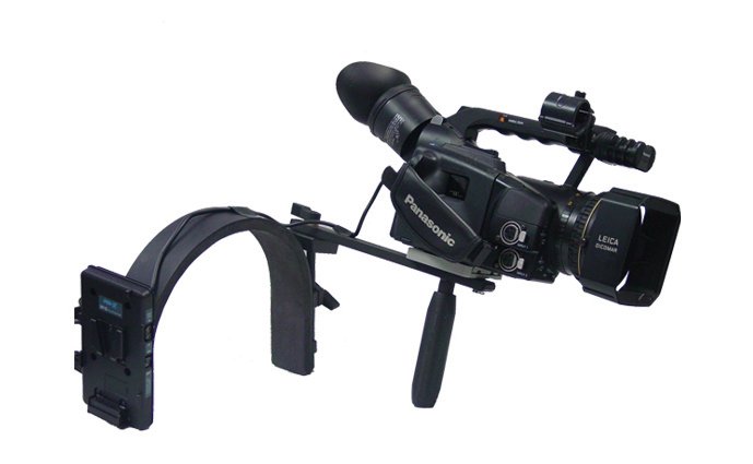 Switronix DV-BRN/VS - DV Camera Shoulder Bracket w/ V-mount Plate and S-GJS-T wireless rec plate