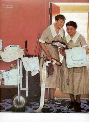 MORNING AFTER WEDDING ~ NORMAN ROCKWELL PRINT # 32 NEAR MINT