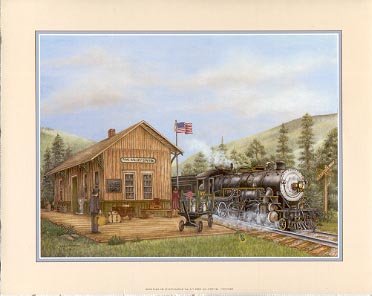 2002 PRINT #13A: PINE VALLEY STATION 8 X 10 MINT