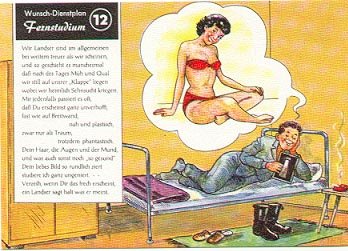 GERMAN FANTASY MILITARY CARTOON POSTCARD # 12 UNUSED MINT