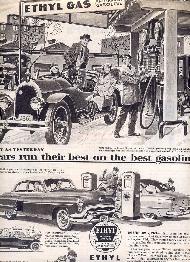 1953 ETHYL GAS CORPORATION AND 1953 OLDSMOBILE MAGAZINE AD (188)