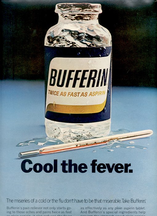 1972 BUFFERIN - COOL THE FEVER MAGAZINE AD (13)