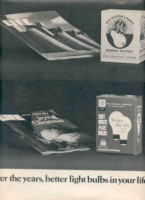 1972 GENERAL ELECTRIC LIGHT BULBS MAGAZINE AD (34)