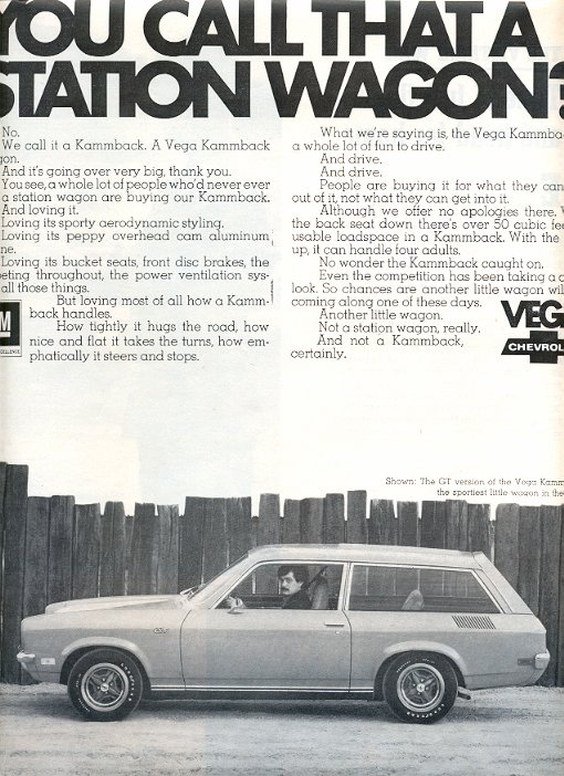 1971 CHEVROLET VEGA STATION WAGON MAGAZINE AD (59)