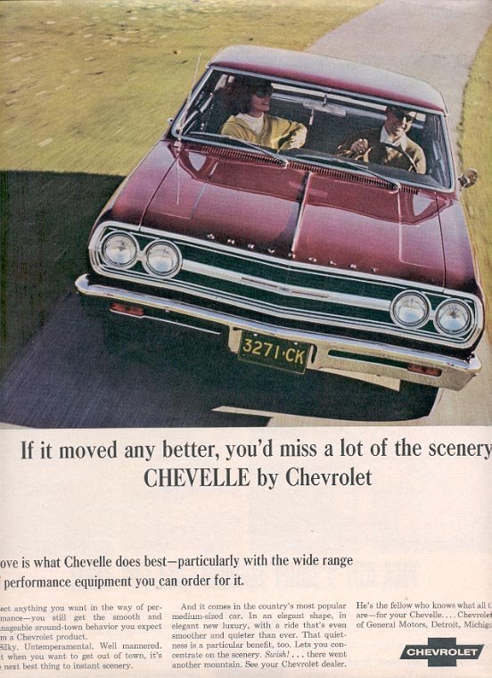 1965 CHEVROLET CHEVELLE MAGAZINE AD (156)