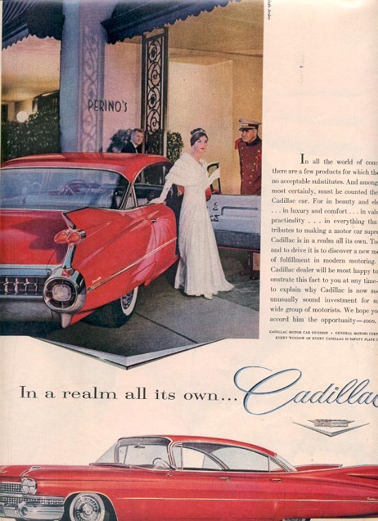 1959 GENERAL MOTORS CADILLAC MAGAZINE AD (201)