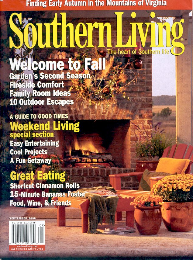 SOUTHERN LIVING MAGAZINE SEPTEMBER 2006 WELCOME TO FALL BACK ISSUE MAGAZINE NEAR MINT