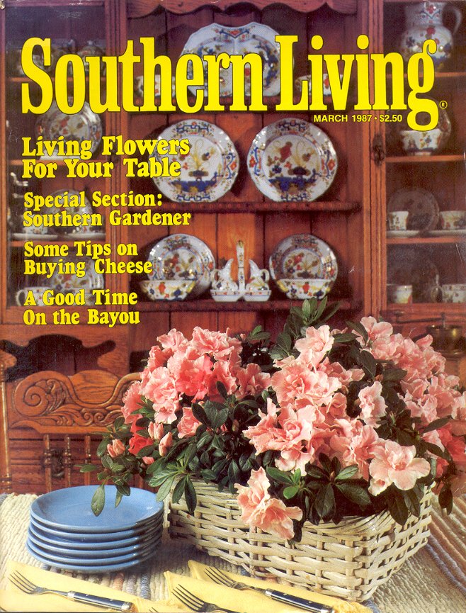SOUTHERN LIVING MAGAZINE MARCH 1987 SOUTHERN GARDENER BACK ISSUE MAGAZINE NEAR MINT