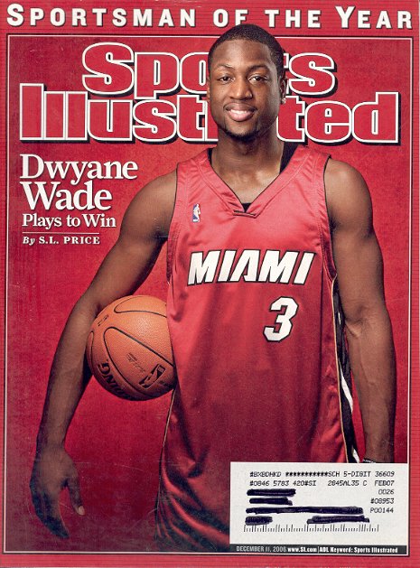 SPORTS ILLUSTRATED MAGAZINE DECEMBER 11 2006 DWYANE WADE SPORTSMAN OF THE YEAR BACK ISSUE MINT