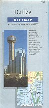 DALLAS TEXAS CITY MAP BY GOUSHA TRAVEL 1991 NEAR MINT
