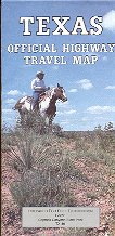 TEXAS OFFICIAL HIGHWAY TRAVEL MAP NO DATE - WITH NOTE BY GOVERNOR ANN W. RICHARDS NEAR MINT