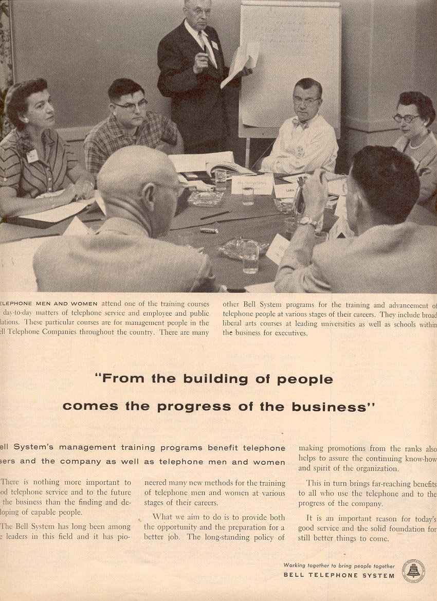 1957 BELL TELEPHONE SYSTEM MAGAZINE AD (210)
