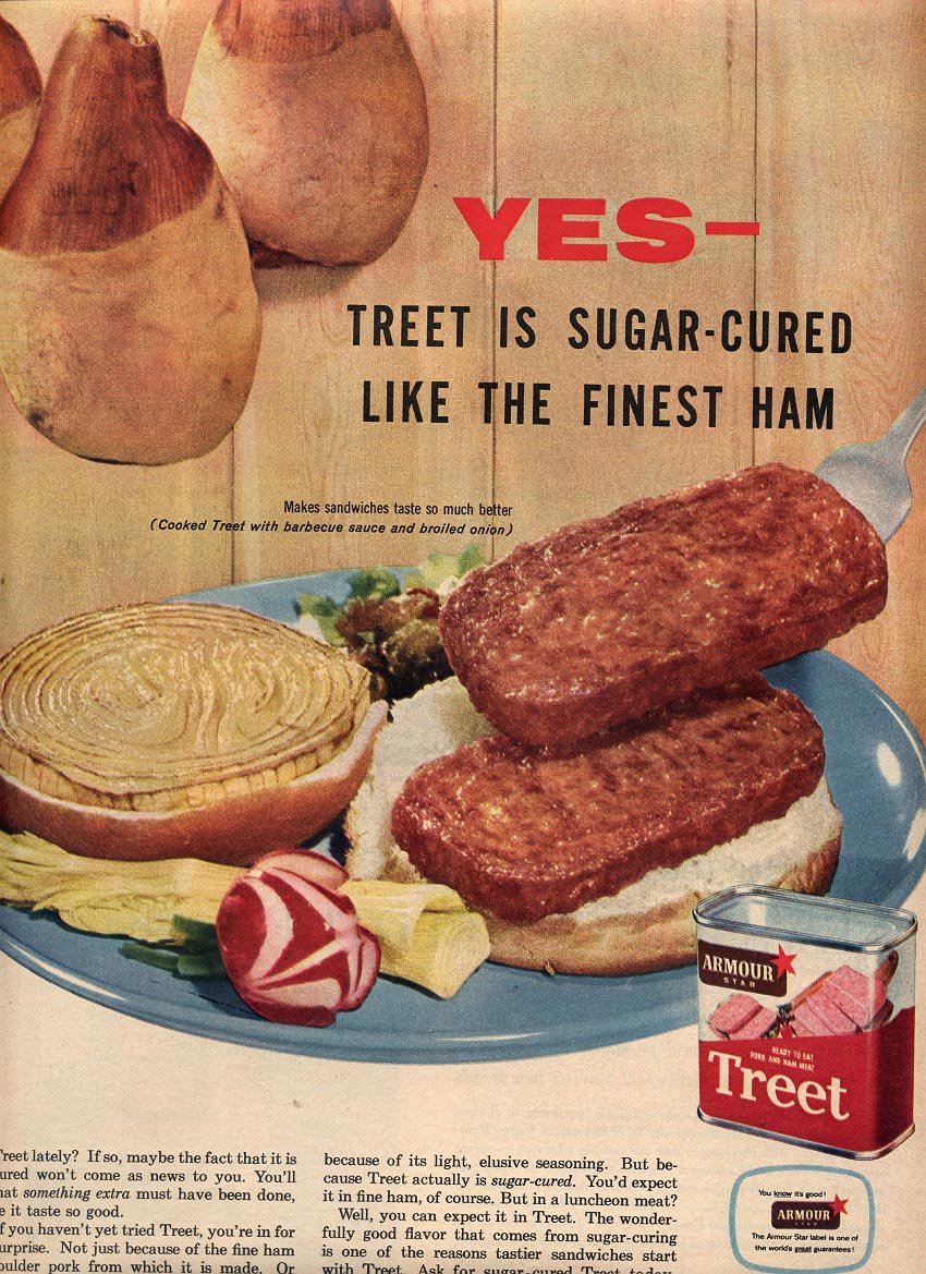 1957 AMOUR STAR TREET MAGAZINE AD (227)